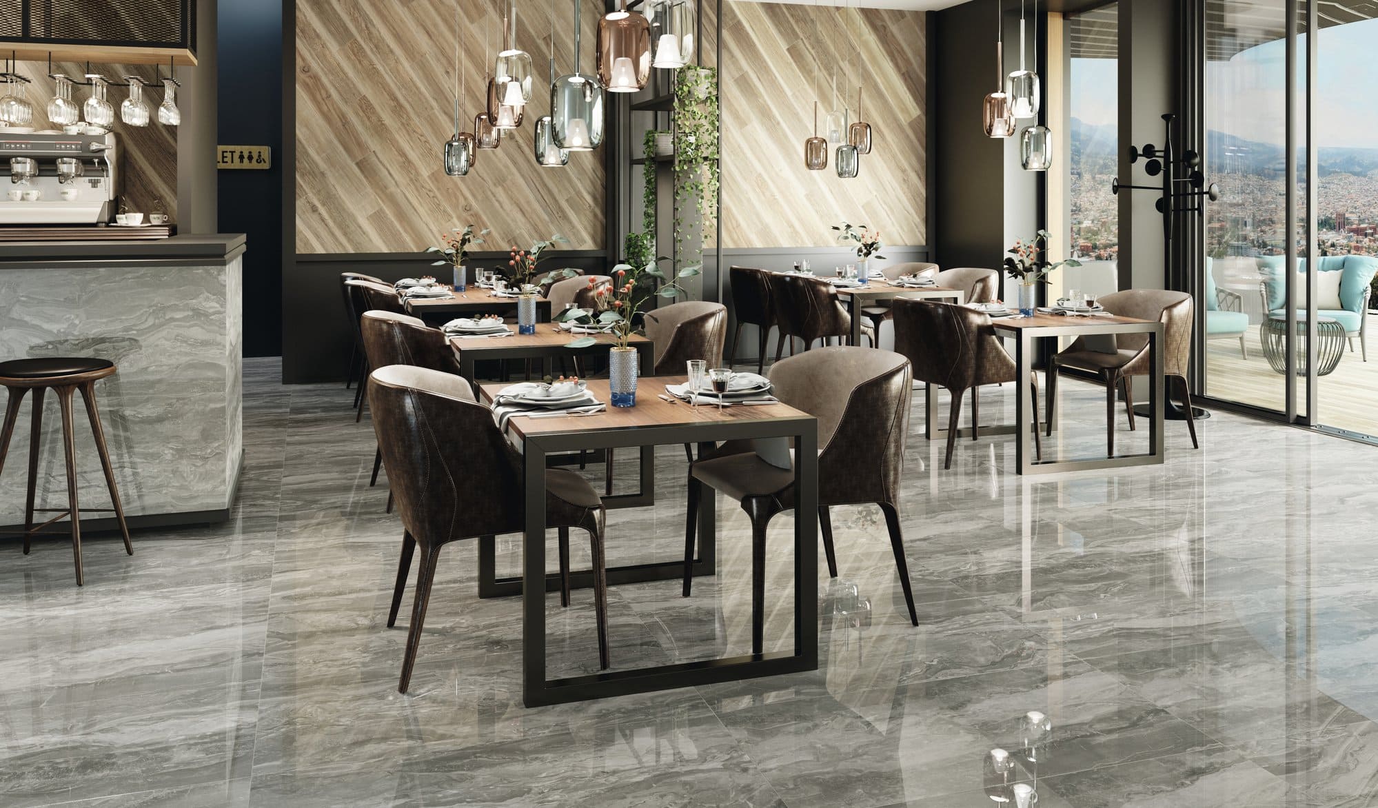 Ape Grupo Коллекция WABI SABI Orobico Grigio Pol 60*120 см (J18) в интерьере